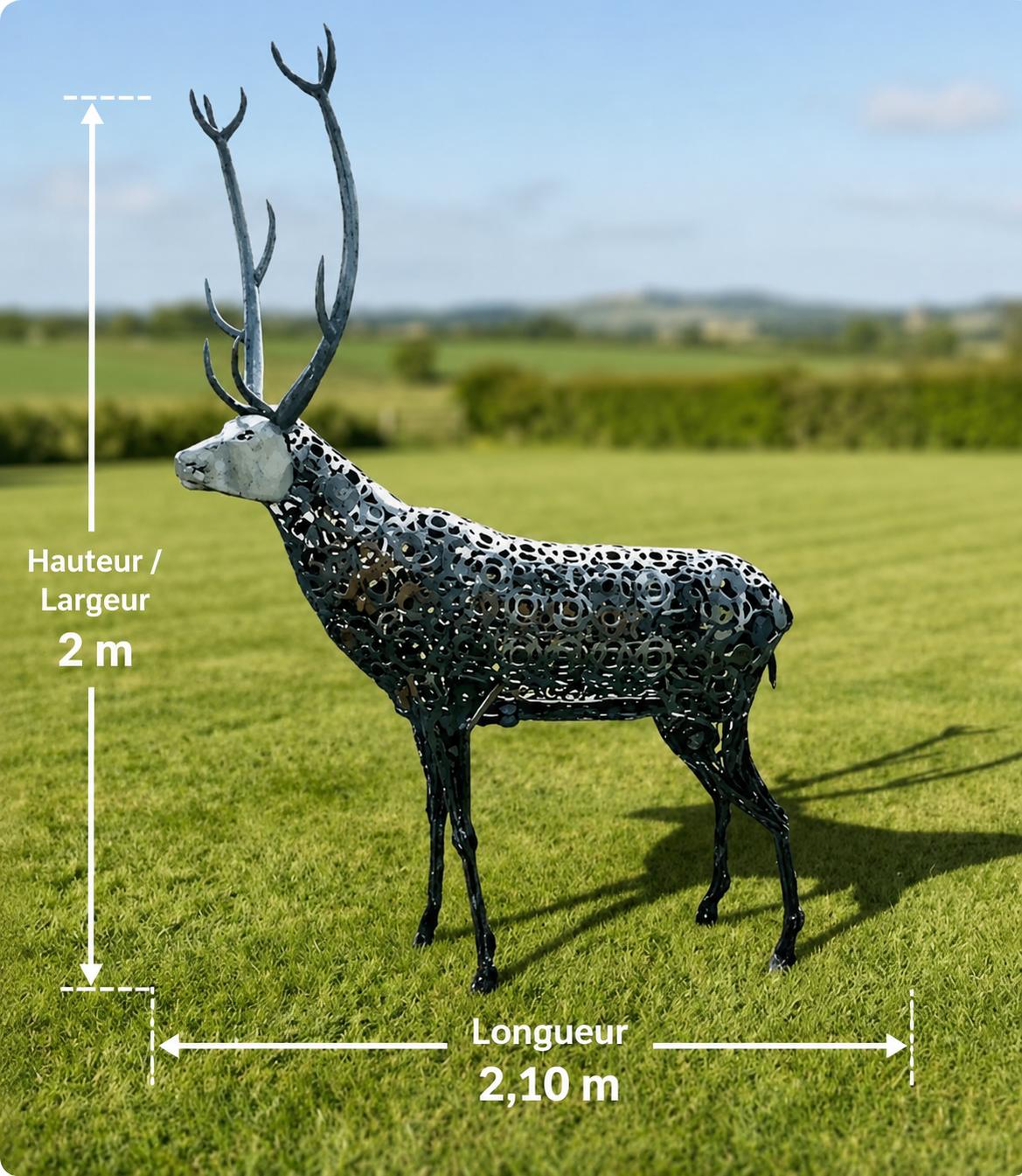 Cerf majestueux ajouré