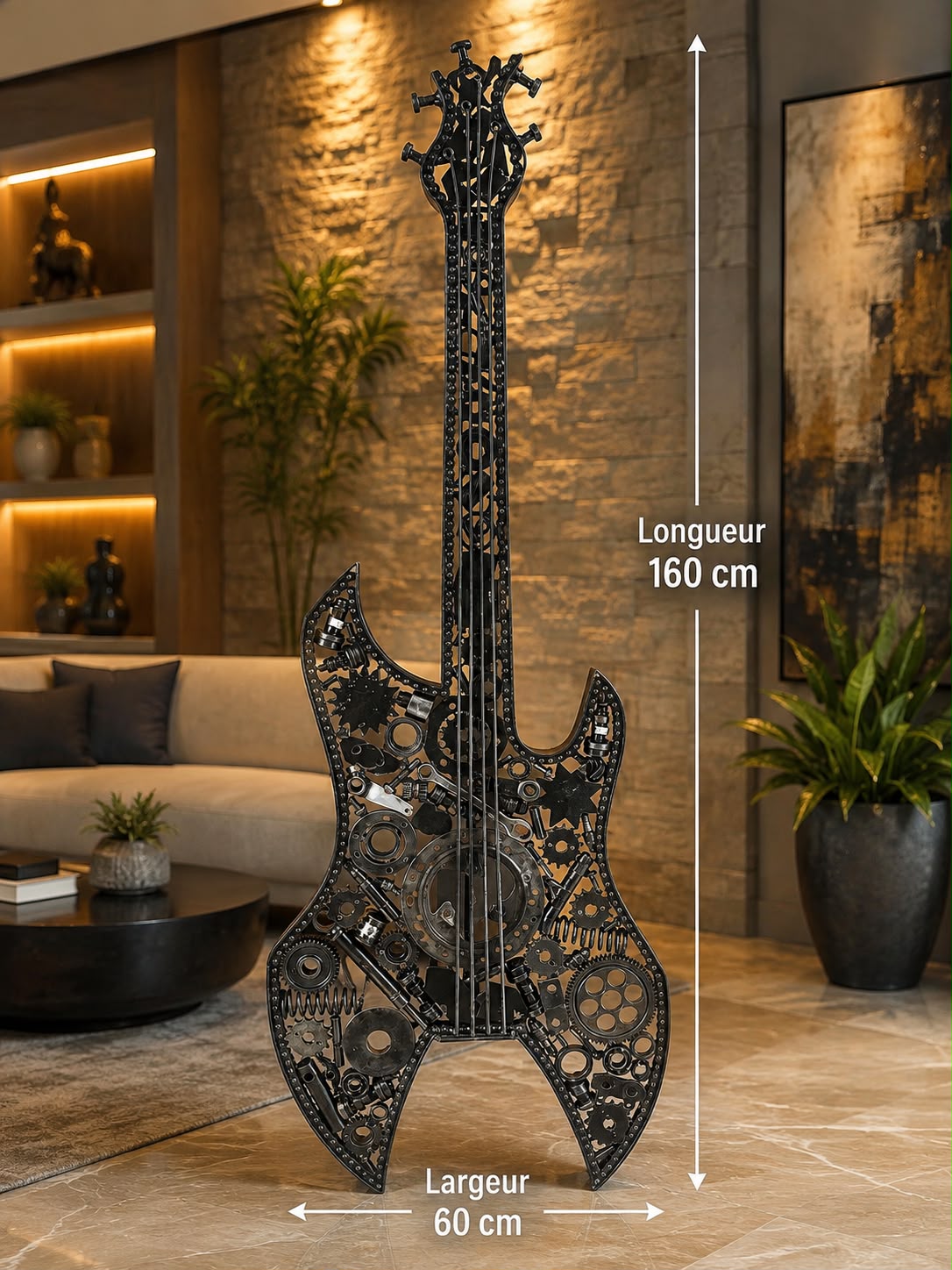 Guitare basse mécanique
